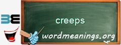 WordMeaning blackboard for creeps